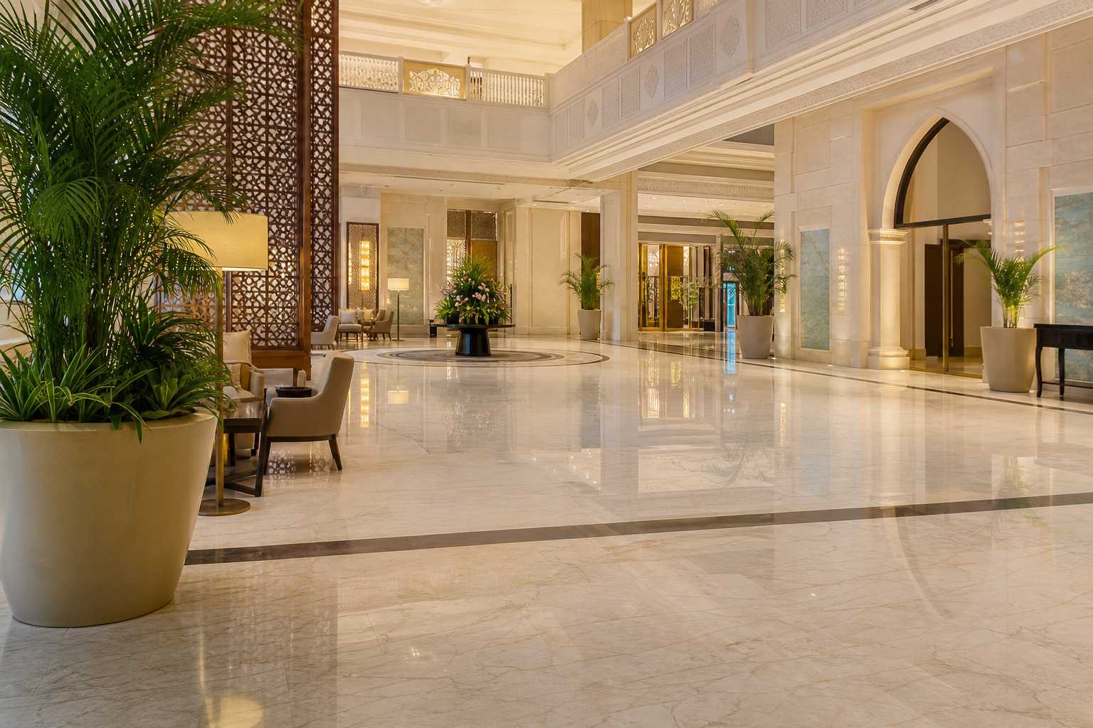 Spotless commercial interiors for offices and hotels in Hyderabad